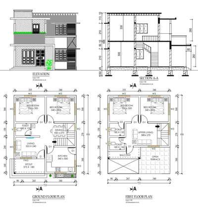 Plans Designs by 3D & CAD Abijith  M, Alappuzha | Kolo