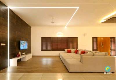 Ceiling, Furniture, Lighting, Living Designs by Architect Concetto Design Co, Malappuram | Kolo