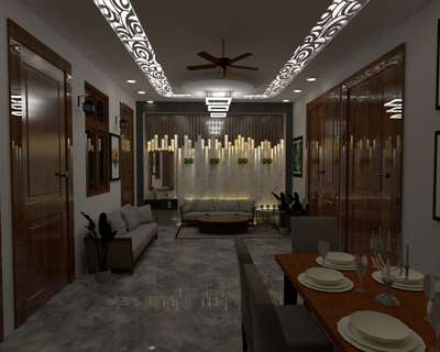 Furniture, Living, Ceiling, Table Designs by Architect de la casa  interior, Noida | Kolo