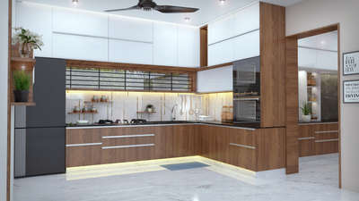 Storage, Kitchen, Lighting Designs by Interior Designer manaf kp, Malappuram | Kolo
