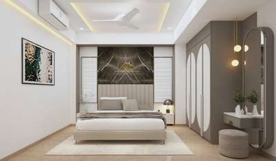 Ceiling, Lighting, Furniture, Storage, Bedroom Designs by Interior Designer Mayuri Agarwal, Delhi | Kolo