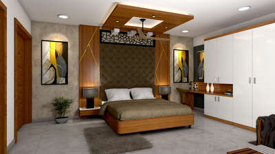 Furniture, Bedroom, Storage, Lighting Designs by Interior Designer Riyas Abdul, Thrissur | Kolo