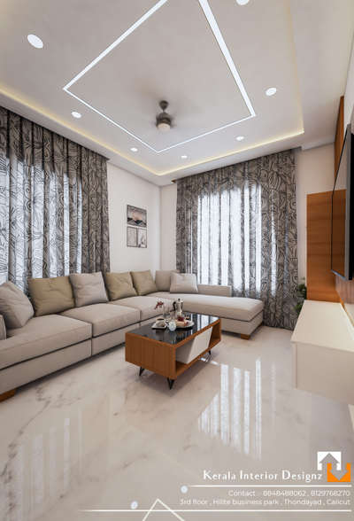 Lighting, Living, Furniture, Table, Ceiling Designs by 3D & CAD Kerala Interior Designz, Kozhikode | Kolo
