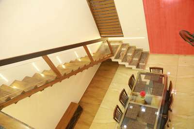 Dining, Staircase Designs by Contractor LIJO AF Francis , Thrissur | Kolo