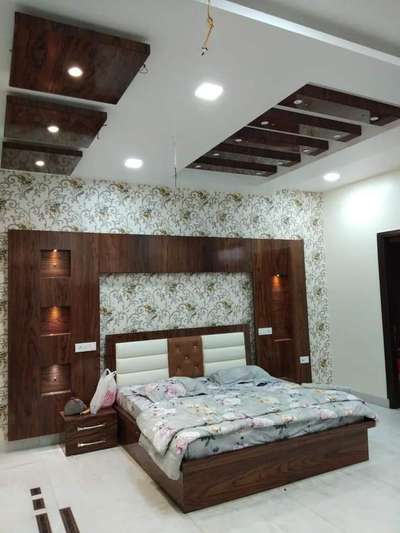 Ceiling, Bedroom, Furniture, Lighting, Storage Designs by Carpenter aslamsaifi 786 saifi, Delhi | Kolo