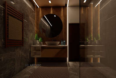 Bathroom, Lighting Designs by Architect 🦋3DArchic 𝙳𝙴𝚂𝙸𝙶𝙽𝙴𝚁𝚂🦋, Thiruvananthapuram | Kolo