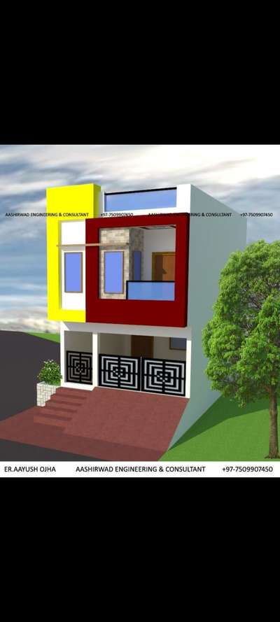 Exterior Designs by Civil Engineer Aayush Ojha, Ujjain | Kolo