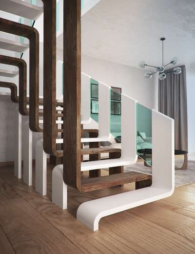 Staircase Designs by Contractor Rohit Sagar, Ghaziabad | Kolo