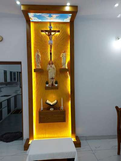 Prayer Room, Storage Designs by Carpenter CYRIL RAPHAEL, Thrissur | Kolo