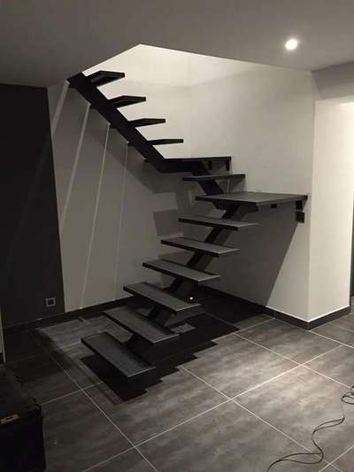 Staircase, Flooring, Lighting Designs by Fabrication & Welding madhu alakod, Kasaragod | Kolo