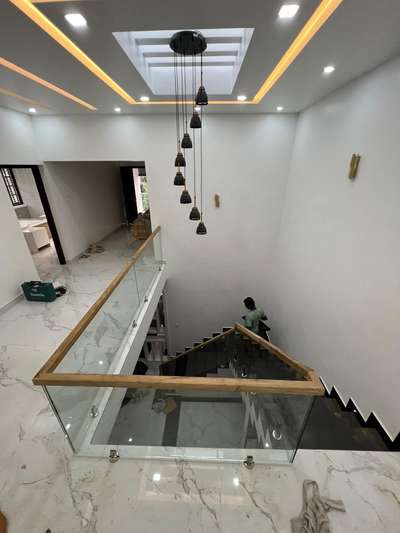 Ceiling, Lighting, Staircase Designs by Glazier GLASS ZOID GLASS ZOID, Kannur | Kolo
