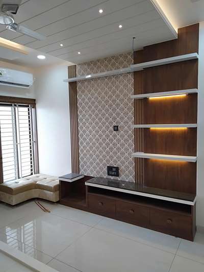 Ceiling, Lighting, Living, Storage Designs by Carpenter Rajkumar Vishwakarma, Bhopal | Kolo