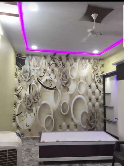 Ceiling, Lighting, Wall Designs by Contractor Moorat singh, Noida | Kolo