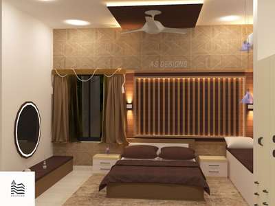 Furniture, Lighting, Bedroom, Storage Designs by Civil Engineer Abisha K, Kozhikode | Kolo