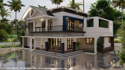 Exterior Designs by Civil Engineer DIVYA DAS K, Palakkad | Kolo