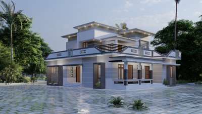 Exterior, Lighting Designs by 3D & CAD Bibin Babu, Kottayam | Kolo