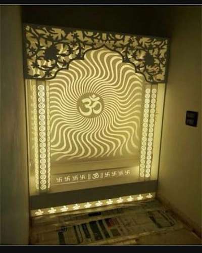 Lighting, Prayer Room, Storage Designs by Contractor Yogendar Singh, Delhi | Kolo