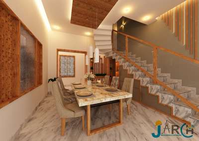 Ceiling, Furniture, Table, Lighting Designs by Architect jismal Architectural Designer, Malappuram | Kolo