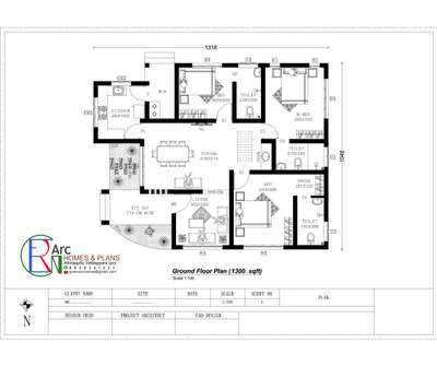 Plans Designs by 3D & CAD Green Arc  Homes, Thrissur | Kolo