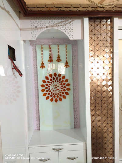 Prayer Room, Storage Designs by Contractor Hariram Karwasra, Gurugram | Kolo