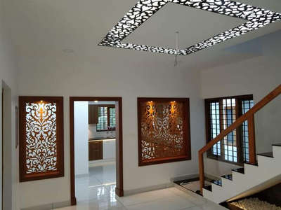 Ceiling, Staircase, Window Designs by Carpenter Binu K, Thiruvananthapuram | Kolo