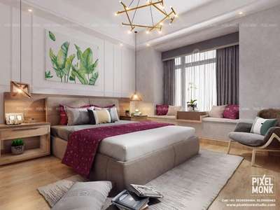 Furniture, Bedroom, Storage, Home Decor, Wall Designs by Interior Designer PixelMonk Studio, Kannur | Kolo