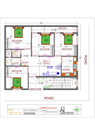 Plans Designs by Architect forfront architects  construction , Sikar | Kolo