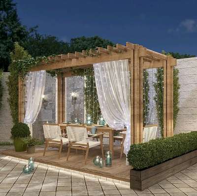 Dining, Furniture, Table, Outdoor, Lighting Designs by 3D & CAD Sadik Raza, Delhi | Kolo