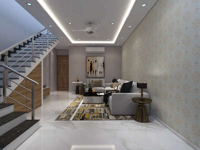 Lighting, Living, Furniture, Table, Staircase Designs by Architect ArSanjay  Choudhary, Jaipur | Kolo