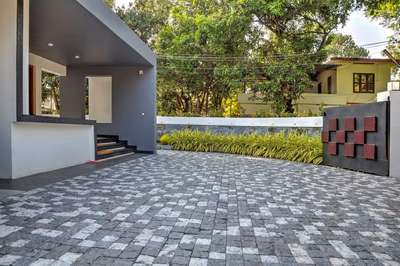 Flooring, Outdoor Designs by Architect Sumesh Kollam, Kollam | Kolo
