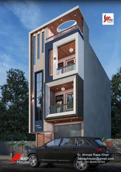 Exterior Designs by Civil Engineer Ahmad Raza Khan, Ujjain | Kolo