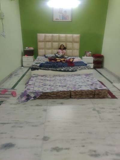 Bedroom, Furniture, Lighting, Flooring, Wall Designs by Home Owner Madhuri Yadav Yadav, Alappuzha | Kolo