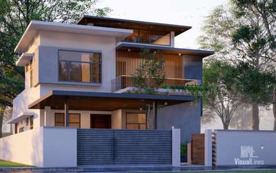 Exterior Designs by 3D & CAD VisualLines Designs, Thrissur | Kolo