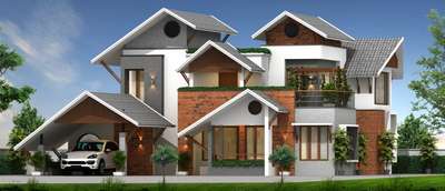 Exterior Designs by Civil Engineer Hijas Ahammed, Kozhikode | Kolo