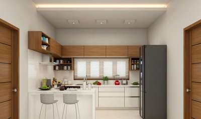 Kitchen, Storage Designs by Civil Engineer mohammed khairoof, Malappuram | Kolo