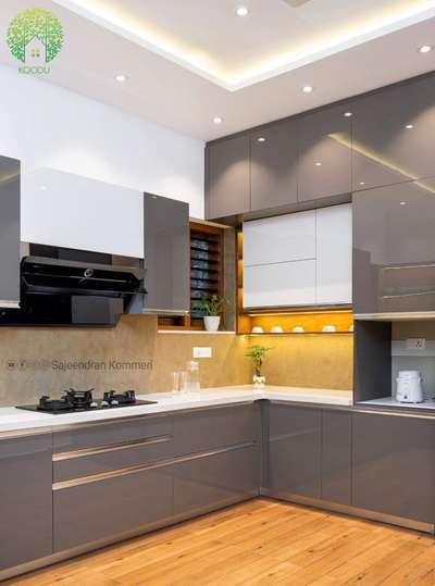 Kitchen, Lighting, Storage Designs by Architect Sajeendran Kommeri, Kozhikode | Kolo