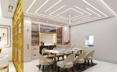 Ceiling, Dining, Furniture, Table Designs by Architect Jitin Gupta, Delhi | Kolo