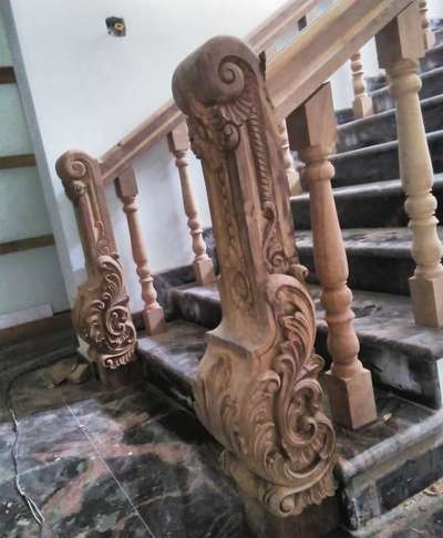 Staircase Designs by Carpenter pushpakumar sivasankaran achary, Pathanamthitta | Kolo