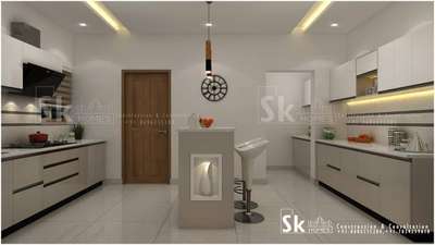 Kitchen, Lighting, Storage, Furniture, Ceiling Designs by Architect SK Homes, Thrissur | Kolo