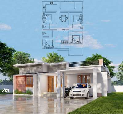 Exterior, Plans Designs by 3D & CAD AROMAL R, Kasaragod | Kolo