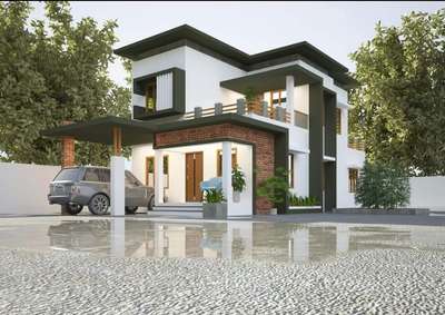 Exterior Designs by Civil Engineer THAMARASERIL CONSTRUCTION, Kottayam | Kolo