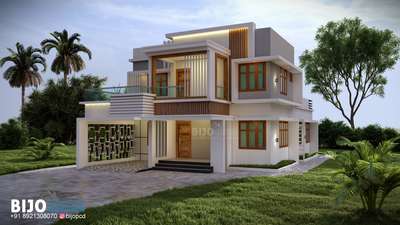 Exterior Designs by Civil Engineer BIJO JOSEPH , Thiruvananthapuram | Kolo