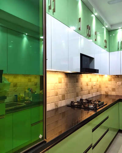 Kitchen, Lighting, Storage Designs by Interior Designer shawez saifi interior solution, Gurugram | Kolo