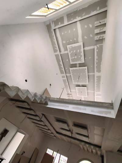 Ceiling, Staircase Designs by Interior Designer manu krishnan, Idukki | Kolo