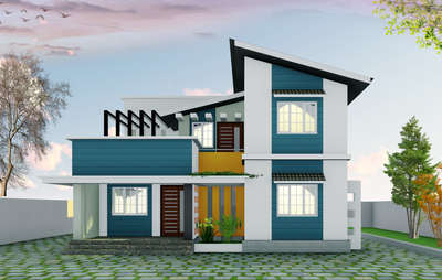 Exterior Designs by 3D & CAD sajid A, Kollam | Kolo