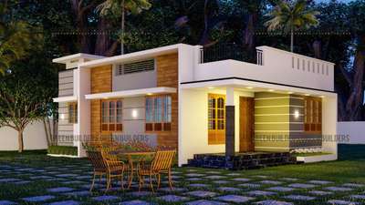Exterior, Lighting Designs by Architect neena  Manuel, Kottayam | Kolo