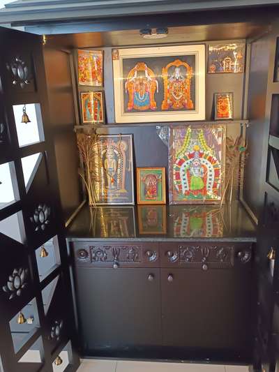 Prayer Room, Storage Designs by Interior Designer Sunil Kumar, Palakkad | Kolo