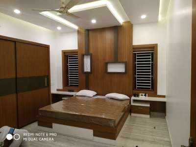 Bedroom, Furniture, Lighting, Storage, Ceiling, Wall Designs by Carpenter Shanoj Kachery, Kannur | Kolo