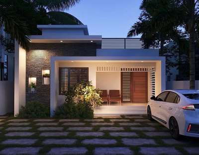 Exterior, Lighting Designs by Contractor Leeha builders rini-7306950091, Kannur | Kolo
