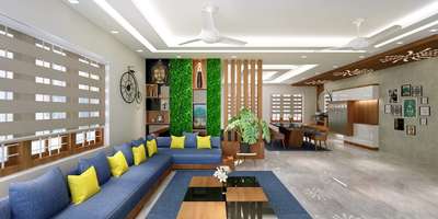 Table, Living, Furniture, Ceiling, Lighting Designs by Interior Designer siva saseendran, Thiruvananthapuram | Kolo